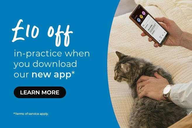 £10 off, in-practice when you download our new app