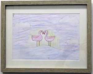 Artwork winner Flamingos